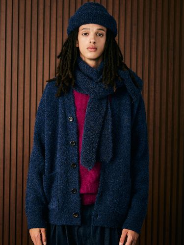 Boucle Cardigan _ Navy - whatever we want - Modalova