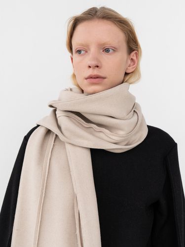 Wool Long Scarf Creme - FINNLEE - Modalova