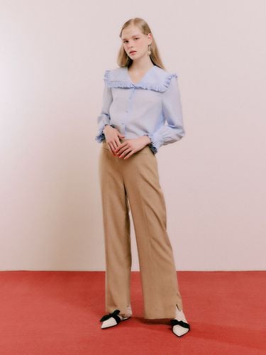 Side Slit Semi Wide Pants - DearK - Modalova