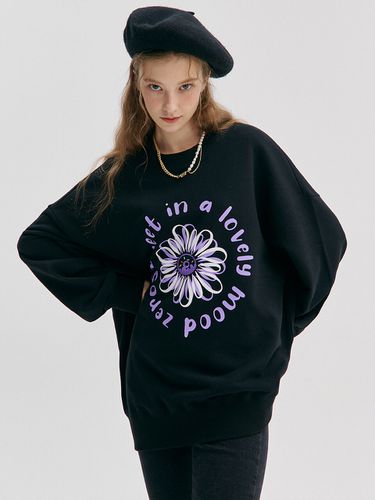 Flower Donut Sweatshirt_Black - ZEROSTREET - Modalova