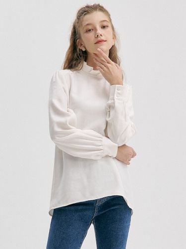 Frill Neck Blouse - ZEROSTREET - Modalova