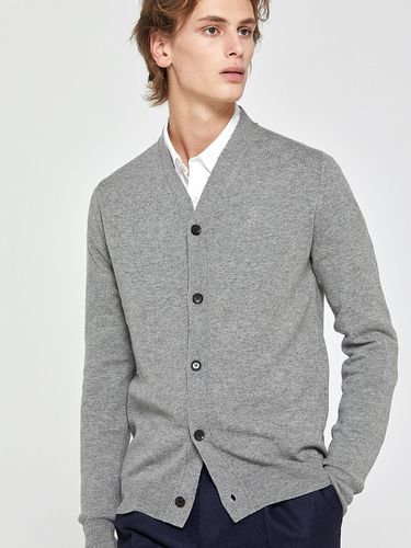 Wool Cardigan Gray - SOLEW - Modalova