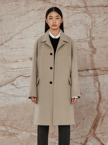 Cashmere Blend Balmacaan Coat - SOLEW - Modalova