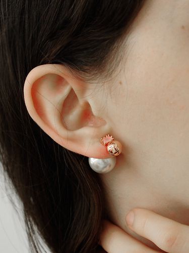 Bong bong rose earring - ZOENA - Modalova