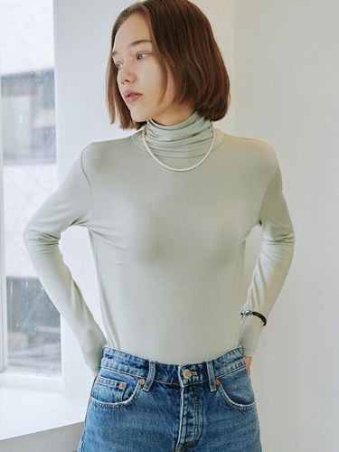 Basic Modal Pullover_Mint - GANISONG - Modalova