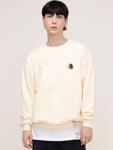 Leopard Flower Smile Embroidered Sweatshirt - GRAVER - Modalova