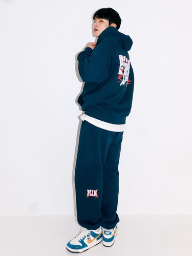 PLIN LOGO SWEAT PANTS NAVY - PLAYIAN - Modalova