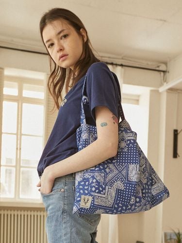 Paisley eco bag_ Navy - DEAR MY DEER - Modalova