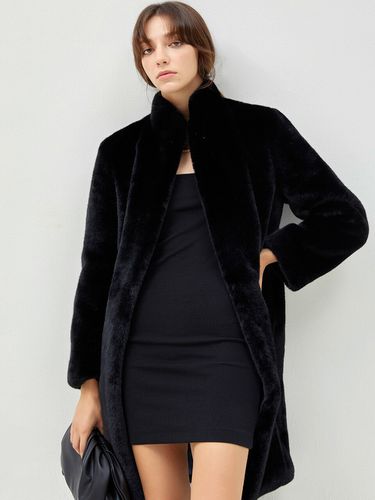 Belle Eco Fur Coat (Black) - HAVELESS - Modalova