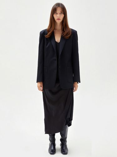 Oversized Wool Blazer (Black) - HAVELESS - Modalova