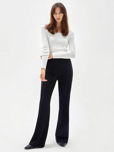 Lined Boots Cut Trousers (Black) - HAVELESS - Modalova