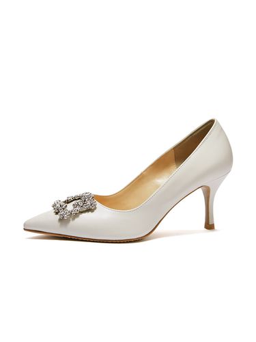 Round Crystal Stiletto_Cream - BRIANA - Modalova