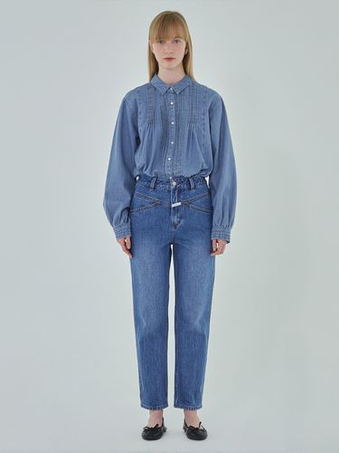 W X-Pocket Denim Pants (Blue) - MARITHE MOUVEMENT - Modalova