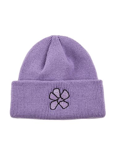 FLOWER BEANIE (PURPLE) - UNALLOYED - Modalova