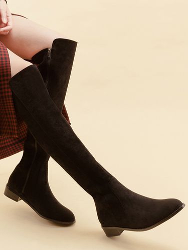 Spandex Suede Thigh High Boots - SPUR - Modalova