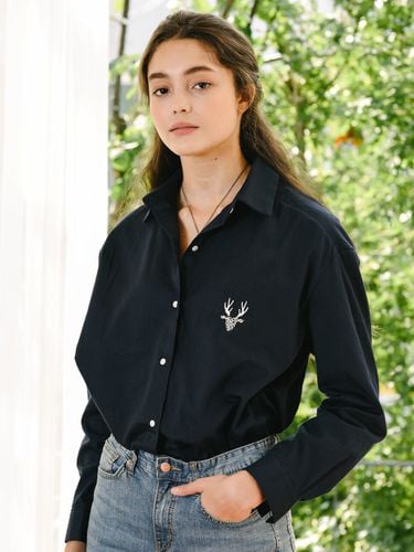 Logo Shirt_Navy - DEAR MY DEER - Modalova