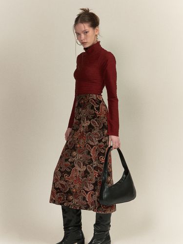 Paisley Silk Long Skirt - SETSETSET - Modalova