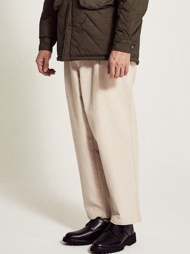 Corduroy Wide Banding Pants - FFEFF STUDIO - Modalova