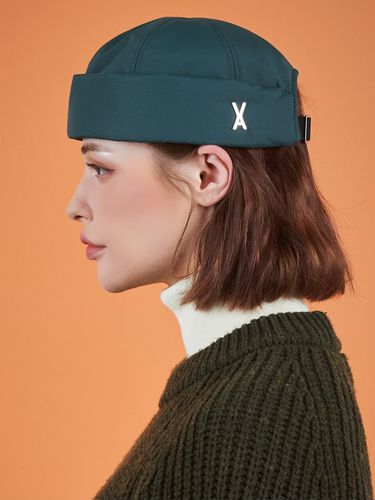 Heavy Padding Stud Watch Cap_Green - VARZAR - Modalova