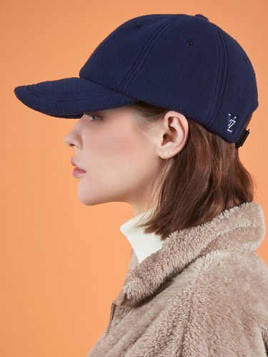 Soft Over-Fit Fleece Ball Cap_Navy - VARZAR - Modalova