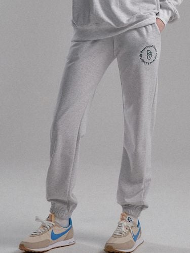 Cosy Circle Sweatpants_White Melange - PaperBoy - Modalova