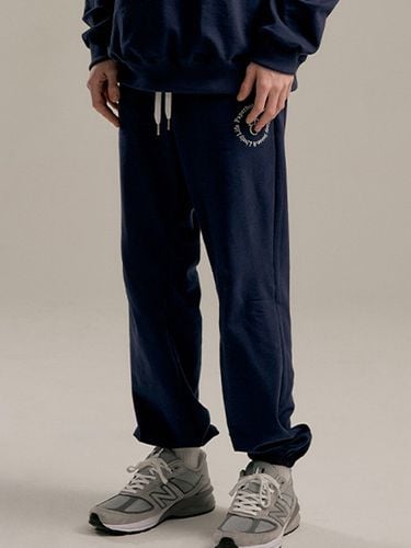 Cosy Circle Sweatpants_Navy - PaperBoy - Modalova