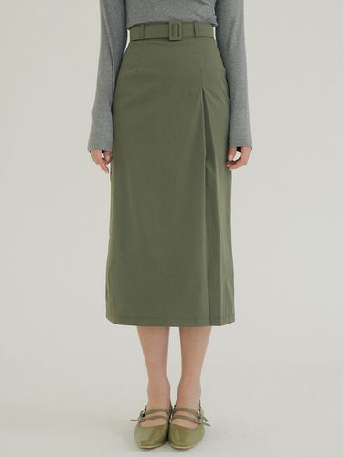 KACK One Pin-tuck Belt Skirt () - REORG - Modalova