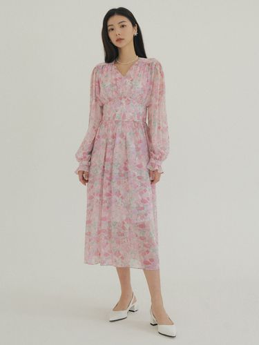 KACK Pastel Flower Pattern Chiffon Dress () - REORG - Modalova