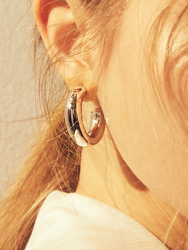 Chubby Volume Hoop Earring - Hei - Modalova