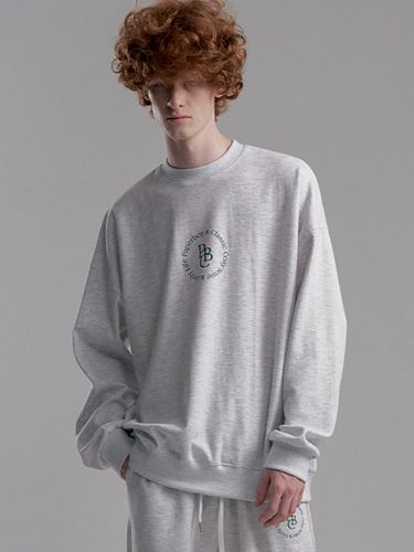 Cosy Circle Sweatshirt_White Melange - PaperBoy - Modalova