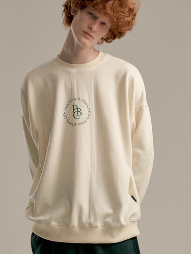 Cosy Circle Sweatshirt_Cream - PaperBoy - Modalova