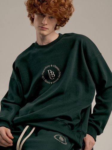 Cosy Circle Sweatshirt_Green - PaperBoy - Modalova