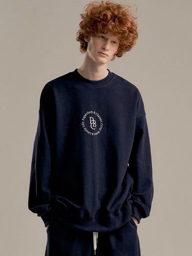 Cosy Circle Sweatshirt_Navy - PaperBoy - Modalova