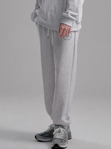 Cosy Circle Sweatpants_White Melange - PaperBoy - Modalova