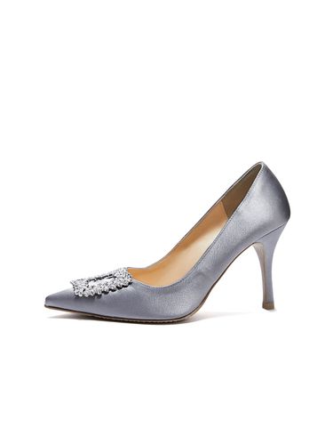 Square Crystal Stiletto_Silver Gray - BRIANA - Modalova