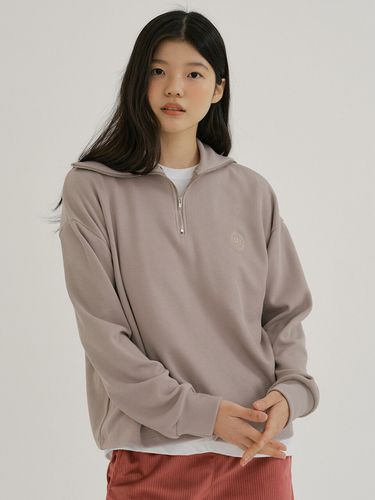 KACK Half Zip-Up Knit (Beige) - REORG - Modalova