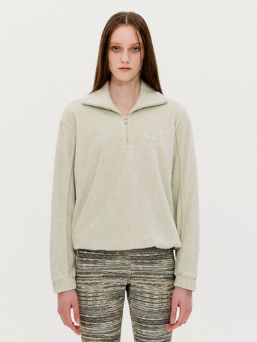 Terry Half Zip Sweatshirt (Mint) - OPEN YY - Modalova