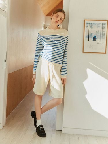 Cotton Knit Shorts (Cream White) - kotelo - Modalova