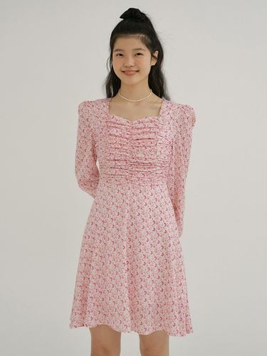 KACK Heart Neck Floral Pattern Dress () - REORG - Modalova