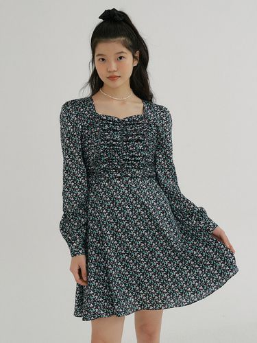 KACK Heart Neck Floral Pattern Dress () - REORG - Modalova