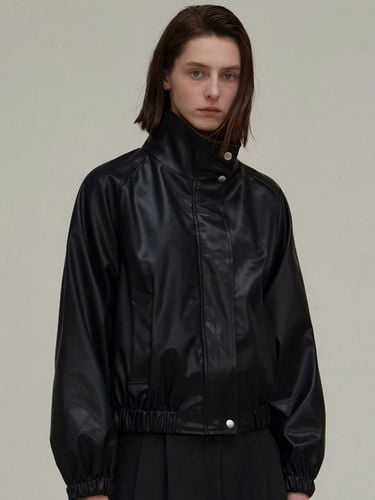 Leather Raglan Blouson Jacket () - NICK&NICOLE - Modalova