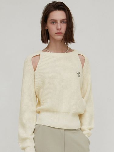 Ribbed Cut Out Knit Top - NICK&NICOLE - Modalova