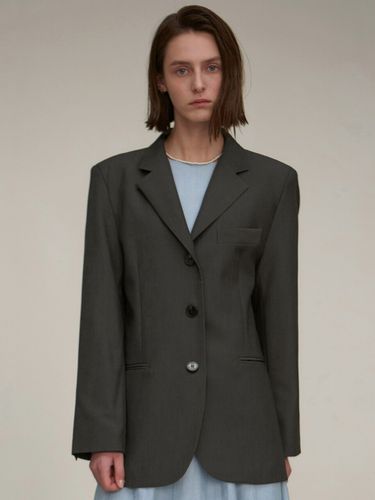 Essential Single Blazer (Charcoal) - NICK&NICOLE - Modalova