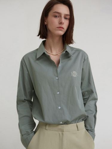 Modern Collar Shirt (Blue Gray) - NICK&NICOLE - Modalova