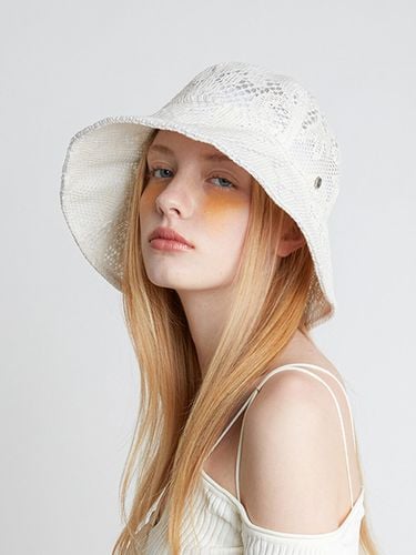 Wide Bell Hat_Lace - Brown Hat - Modalova