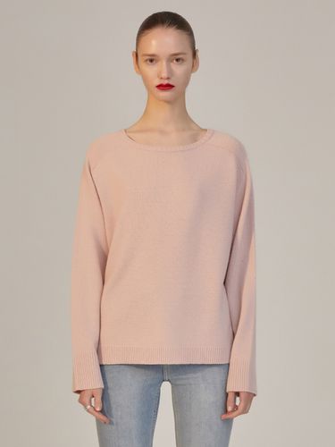 Cashmere-blend Round-neck Knit_Pink - HAVELESS - Modalova