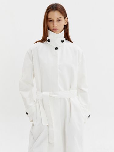 Cotton-canvas Trench Coat_White - HAVELESS - Modalova