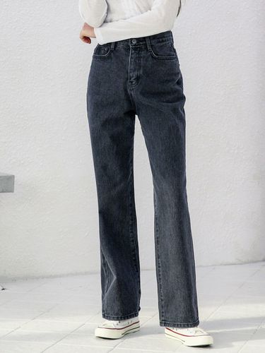 Wide Denim Pants _ Black - WAAR - Modalova