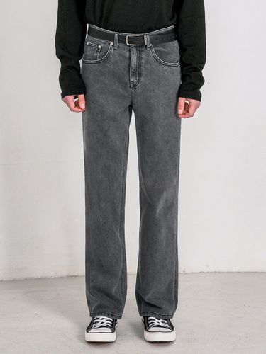 M160 Wide Denim Pants _ Grey - WAAR FOR MEN - Modalova