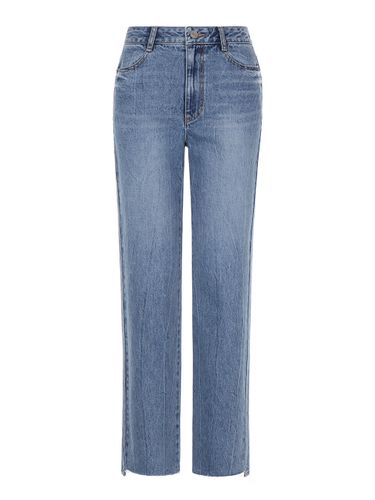 Crinkle Washing Denim Jeans (Blue) - JOY GRYSON - Modalova